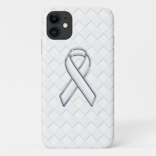 Capa Para iPhone Da Case-Mate Faixa Branca do Cromo na Impressão da Checkers