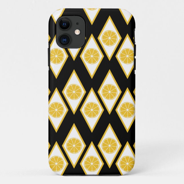 Capa Para iPhone Da Case-Mate Fatias do citrino no teste padrão moderno do (Verso)