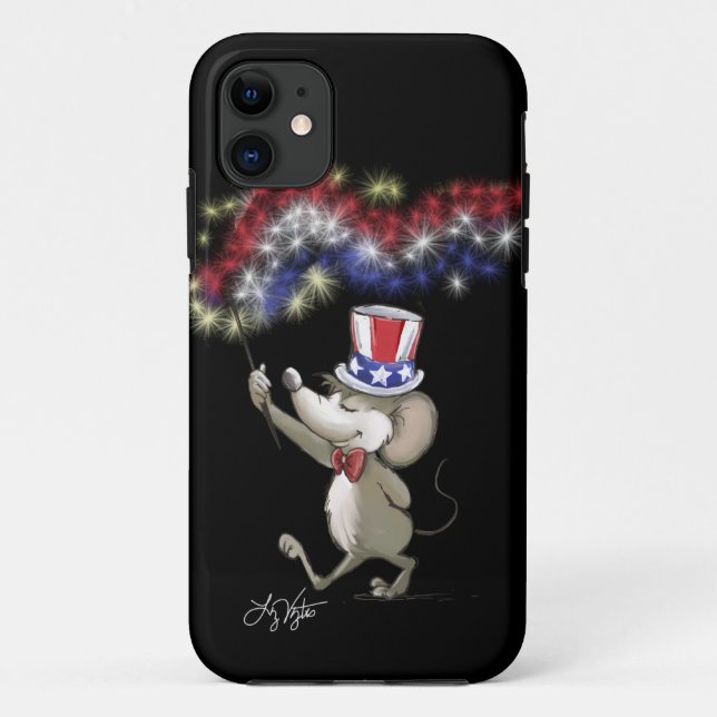 Capa Para iPhone Da Case-Mate Feliz 4.ª Celebração Noturna iphone 6 (Verso)
