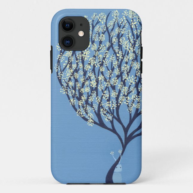 Capa Para iPhone Da Case-Mate Feliz azul (Verso)