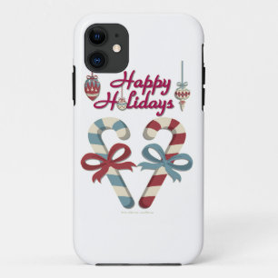 Capa Para iPhone Da Case-Mate Feliz Holidays Candy Cane Heart