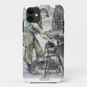 Capa Para iPhone Da Case-Mate Ferreiro do Farrier que usa o batente