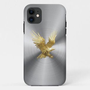 Capa Para iPhone Da Case-Mate Ferro Dourado do aço de Eagle