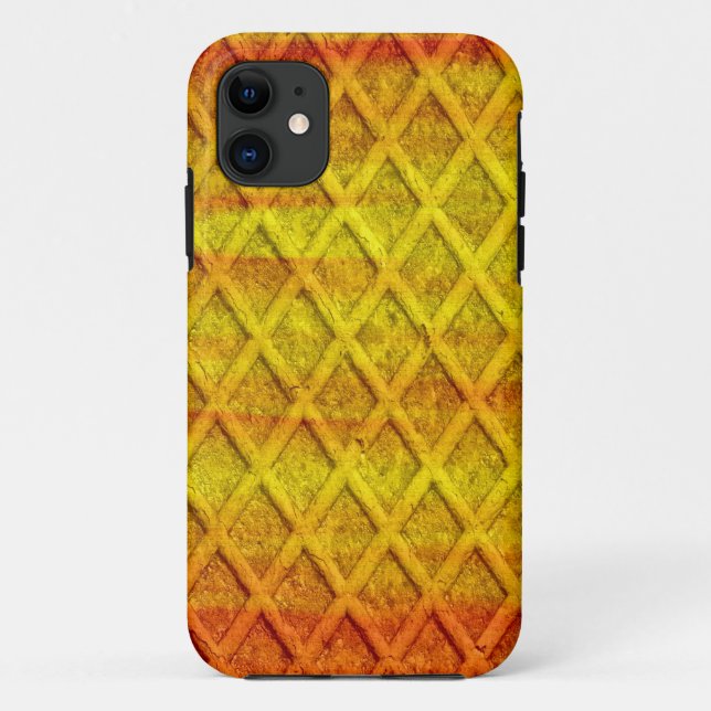 Capa Para iPhone Da Case-Mate Ferrugem de diamante amarelo (Verso)