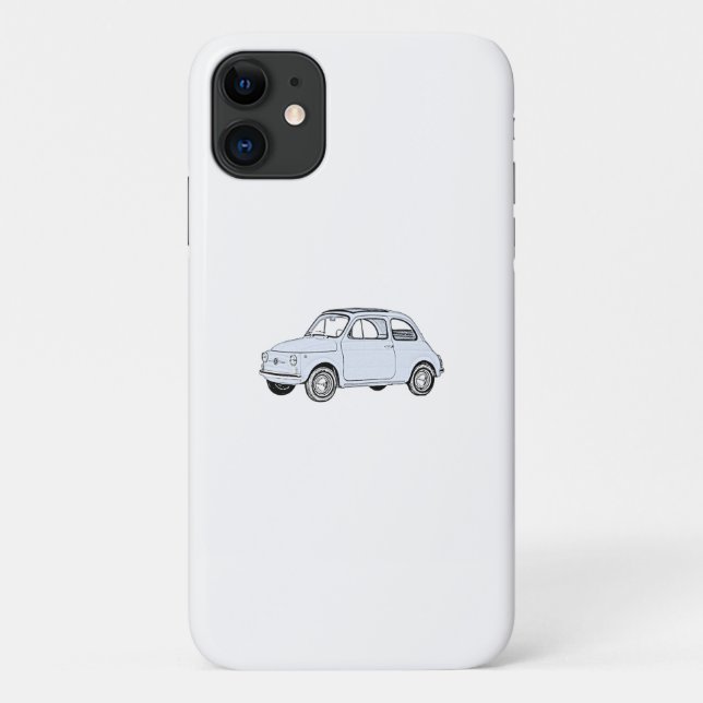 Capa Para iPhone Da Case-Mate Fiat azul 500 Topolino (Verso)