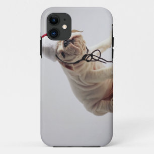 Capa Para iPhone Da Case-Mate Filhote de cachorro do buldogue que veste o chapé
