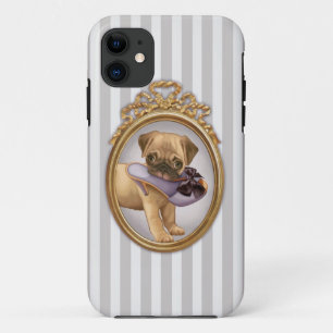 Capa Para iPhone Da Case-Mate Filhote de cachorro e calçados do Pug