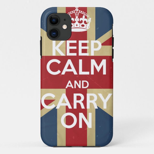Capa Para iPhone Da Case-Mate Fique Calmo E Continue. (Verso)