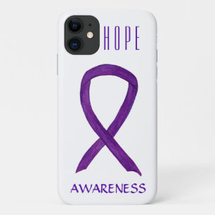 Capa Para iPhone Da Case-Mate Fita de Consciência Roxa, Arte Personalizada iPhon