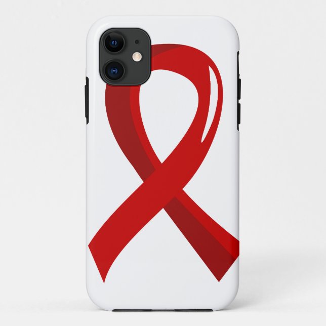 Capa Para iPhone Da Case-Mate Fita vermelha 3 da doença cardíaca (Verso)