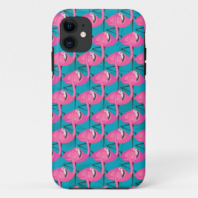 Capa Para iPhone Da Case-Mate Flamingos de néon (Verso)