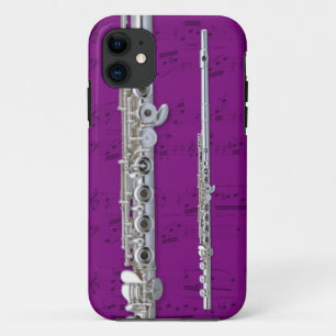 Capa Para iPhone Da Case-Mate Flauta & capa de telefone da partitura. Cor da
