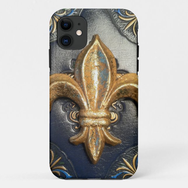 Capa Para iPhone Da Case-Mate Fleur de lis impressão (Verso)