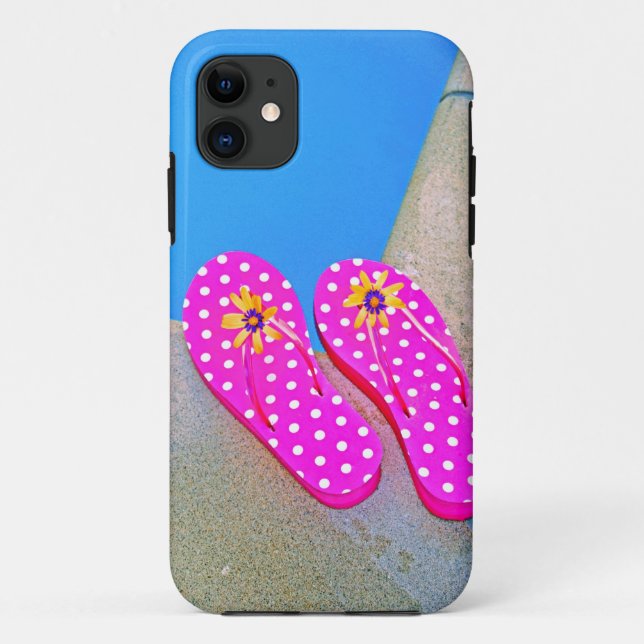Capa Para iPhone Da Case-Mate Flip-Flops Feliz (Verso)