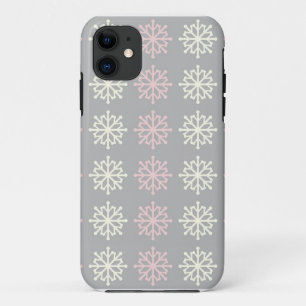 Capa Para iPhone Da Case-Mate Floco de neve cor-de-rosa, floco de inverno iPhone