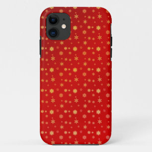 Capa Para iPhone Da Case-Mate Flocos de neve no vermelho