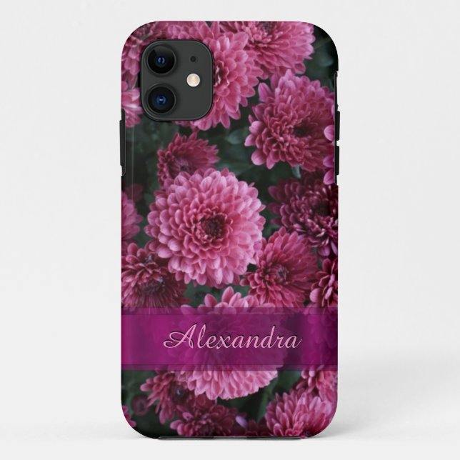 Capa Para iPhone Da Case-Mate Flor bonito rosa Chrysanthemum personalizada (Verso)