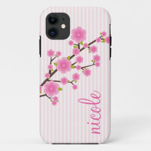 Capa Para iPhone Da Case-Mate Flor de cerejeira cor-de-rosa feminino