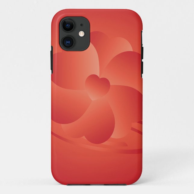 Capa Para iPhone Da Case-Mate Flor de corações (Verso)
