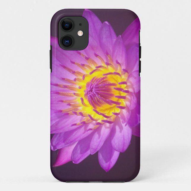 Capa Para iPhone Da Case-Mate Flor de Lotus roxa (Verso)