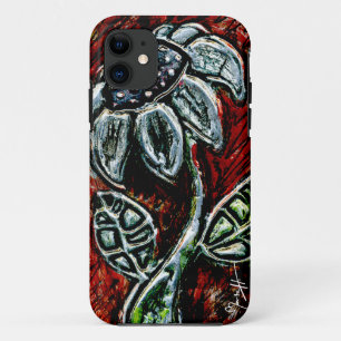Capa Para iPhone Da Case-Mate Flor gravada e pintada do metal