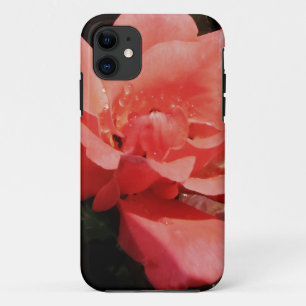 Capa Para iPhone Da Case-Mate Flor Rosa Rosa Rosa Pêssego bonito
