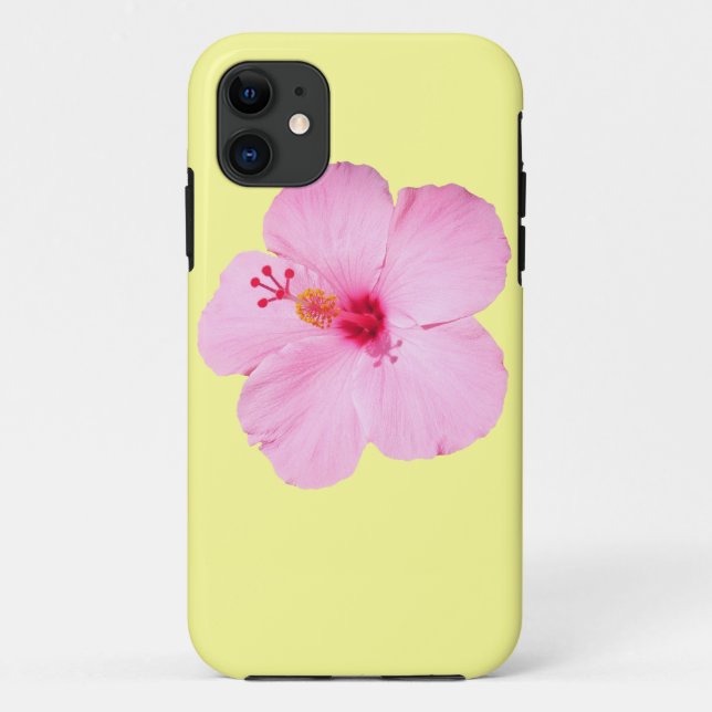 Capa Para iPhone Da Case-Mate Flor Tropical de Hibiscus Rosa (Verso)