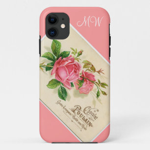 Capa Para iPhone Da Case-Mate Floral cor-de-rosa do vintage aumentou - o iPhone