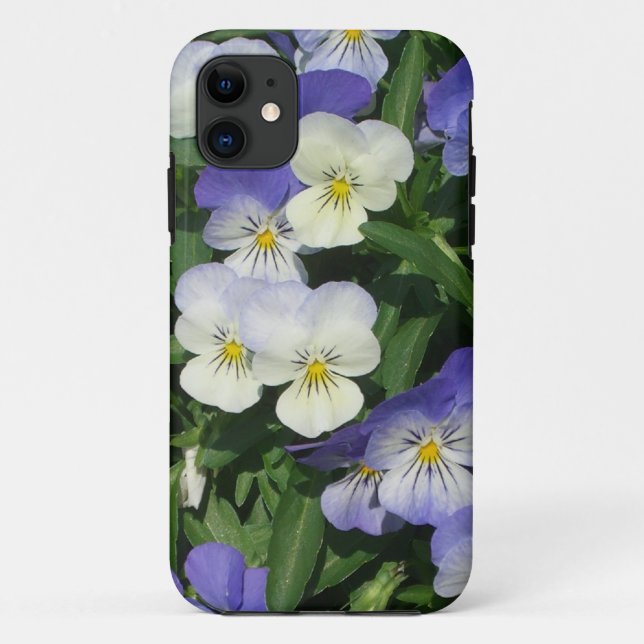 Capa Para iPhone Da Case-Mate Floral de Jardim de Pânico Roxo (Verso)