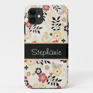 Capa Para iPhone Da Case-Mate Floral Rosa e Amarelo Personalizado