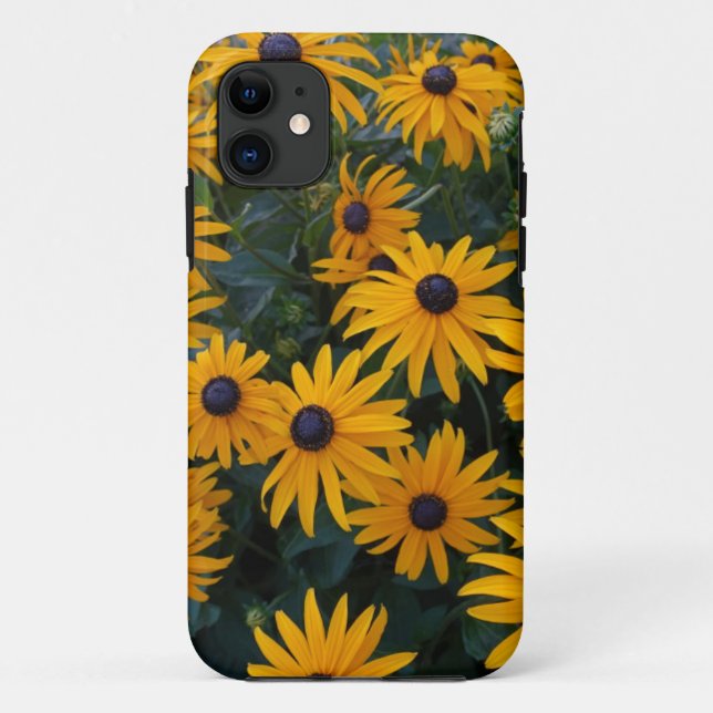 Capa Para iPhone Da Case-Mate Flores amarelas de margarida de jardim. (Verso)