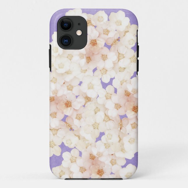 Capa Para iPhone Da Case-Mate flores brancas (Verso)