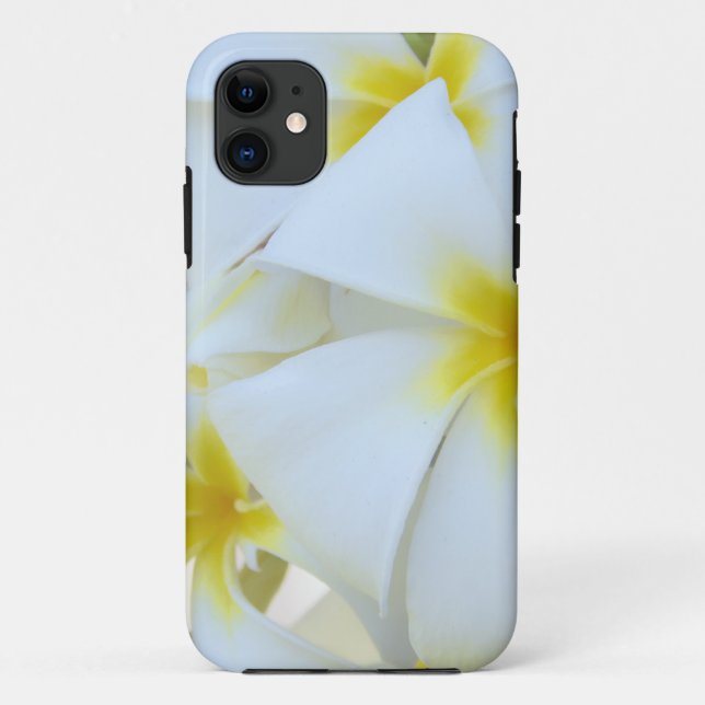Capa Para iPhone Da Case-Mate Flores brancas do Plumeria (Verso)