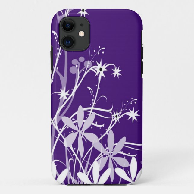 Capa Para iPhone Da Case-Mate Flores de primavera roxas iphone 5 Duro (Verso)