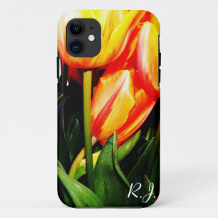 Capa Para iPhone Da Case-Mate Flores de tulipas ouros.