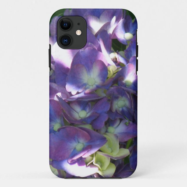 Capa Para iPhone Da Case-Mate Flores roxas do Hydrangea (Verso)