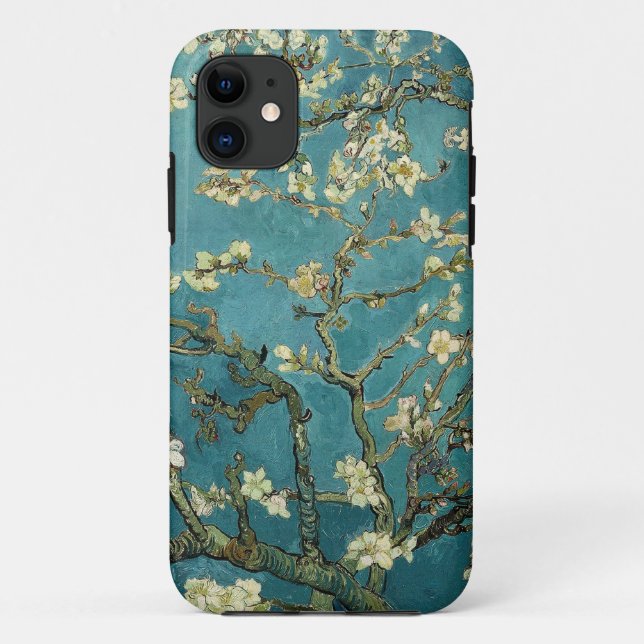 Capa Para iPhone Da Case-Mate Floresta de Amêndoa, Vincent van Gogh. (Verso)