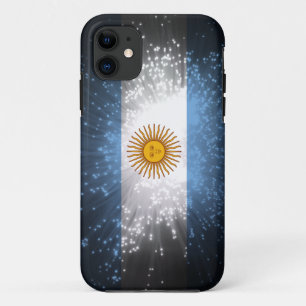 Capa Para iPhone Da Case-Mate Fogo-de-artifício da bandeira de Argentina