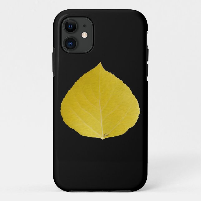 Capa Para iPhone Da Case-Mate Folha Amarela Aspen #5 (Verso)