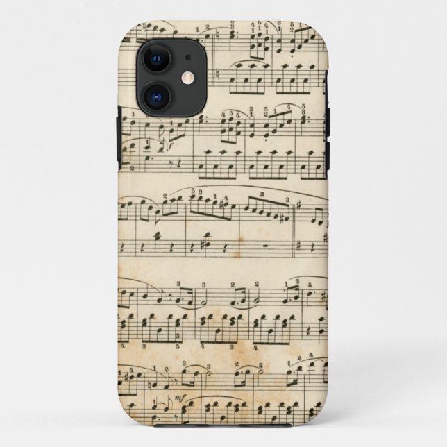 Capa Para iPhone Da Case-Mate Folha de música (Verso)