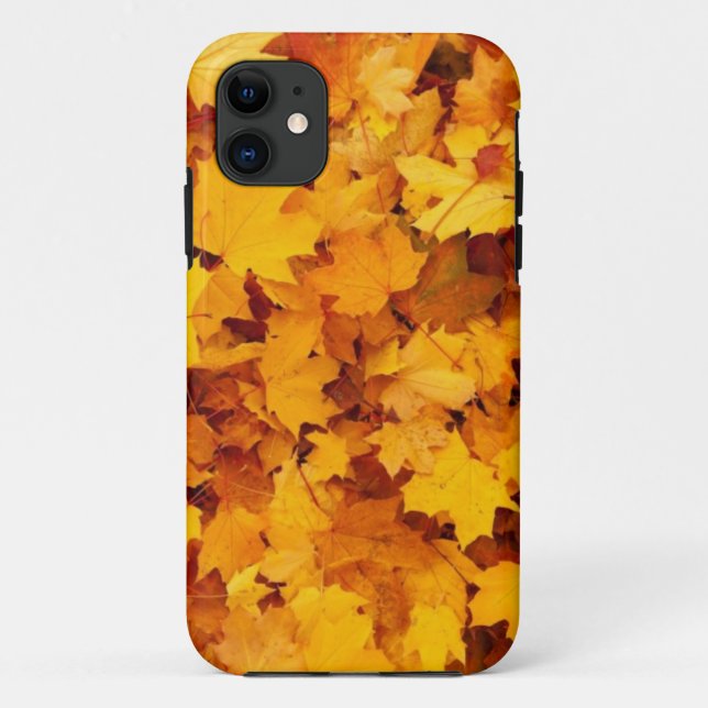 Capa Para iPhone Da Case-Mate Folhas de Bordo Amarelo de Outono (Verso)
