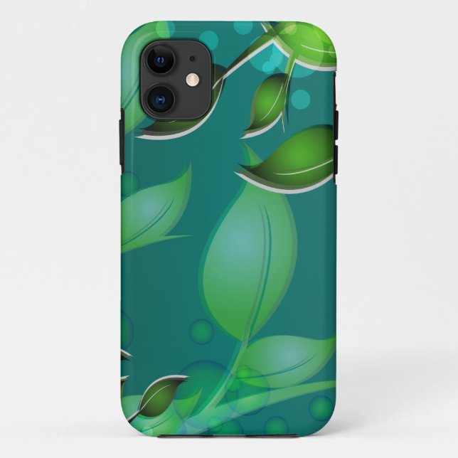 Capa Para iPhone Da Case-Mate Folhas de jardim frescas (Verso)