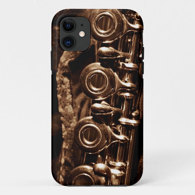 Capa Para iPhone Da Case-Mate Foto de Flauta (Verso)