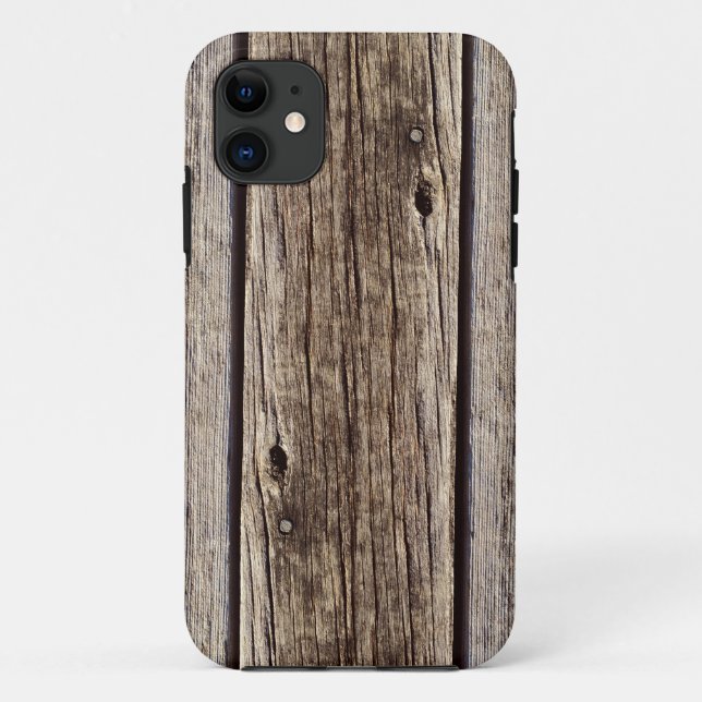 Capa Para iPhone Da Case-Mate Foto Realista Russo, Conselho De Madeira Atingida (Verso)