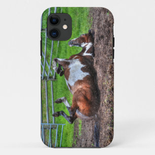 Capa Para iPhone Da Case-Mate Foto Rolling Paint Horse Equine para amantes de ca