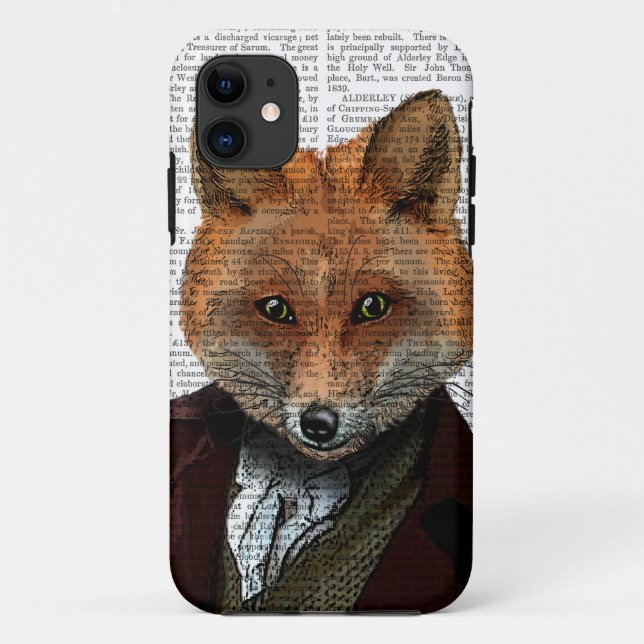 Capa Para iPhone Da Case-Mate Fox Retrato 2 (Verso)
