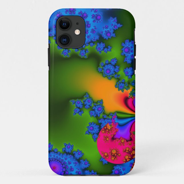 Capa Para iPhone Da Case-Mate fractal arco-íris (Verso)