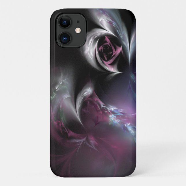 Capa Para iPhone Da Case-Mate Fractal bonito do rosa do rosa (Verso)