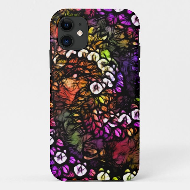 Capa Para iPhone Da Case-Mate Frente roxo Psicodélico Arco-Íris Espiral Trippy (Verso)