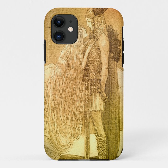 Capa Para iPhone Da Case-Mate Freyja e Svipdag por John Bauer 1911 (Verso)